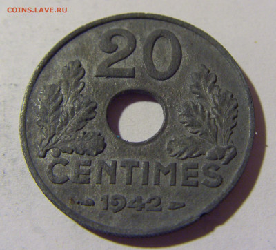 20 сантим 1942 Франция №1 26.03.2022 22:00 МСК - CIMG3484.JPG