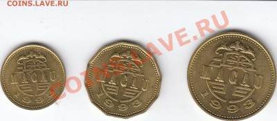 3 монеты Макао 1993. UNC. до 19-ноя-2011 22:00 - IMG