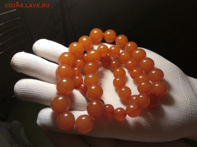 Винтажные янтарные бусы - 78