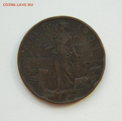 Италия 5 чентезимо 1909 г. до 30.03.22 - DSCN3835.JPG