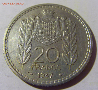 20 франков 1947 Монако №1 01.04.2022 22:00 МСК - CIMG4431.JPG