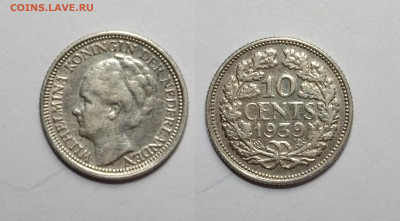 Нидерланды 10 центов 1939 года - 31.03 - IMG_20220327_174650