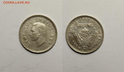 Брит.Южная Африка 3 цента 1951 г Георг VI - 31.03 - IMG_20220327_181157