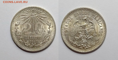 Мексика 20 сентаво 1941 года - 31.03 - IMG_20220327_174408