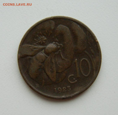 Италия 10 чентезимо 1923 г. (Фауна) до 31.03.22 - DSCN3959.JPG