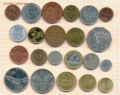 монеты разные 12 от 5 руб. фикс цена - лист 12 001