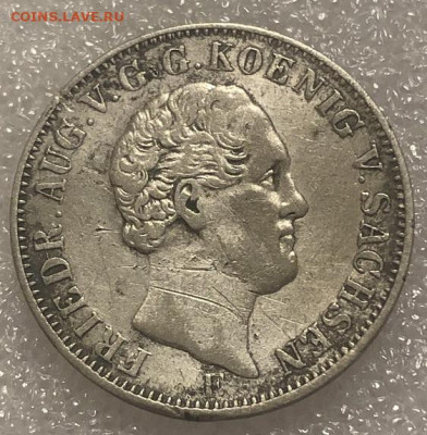 6 Талера 1847 Саксония, нечастый. - 197913 (1)