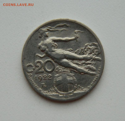 Италия 20 чентезимо 1922 г. до 31.03.22 - DSCN3941.JPG