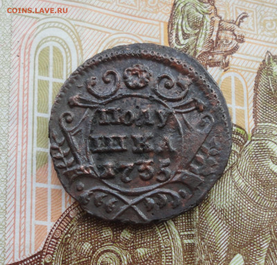 Кладовая полушка 1735 года. Лот №-2 До 31.03.22. - DSC09357.JPG