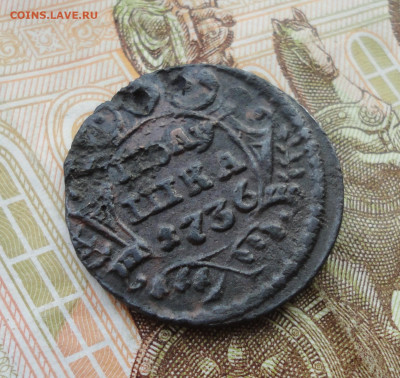 Кладовая полушка 1736 года. Лот №-2 До 31.03.22. - DSC09379.JPG