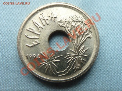 С РУБЛЯ ИСПАНИЯ 25 песет 1994 г. КАНАРЫ  до 21.11.11 в 22-00 - MEMO0048.JPG