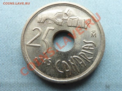 С РУБЛЯ ИСПАНИЯ 25 песет 1994 г. КАНАРЫ  до 21.11.11 в 22-00 - MEMO0047.JPG