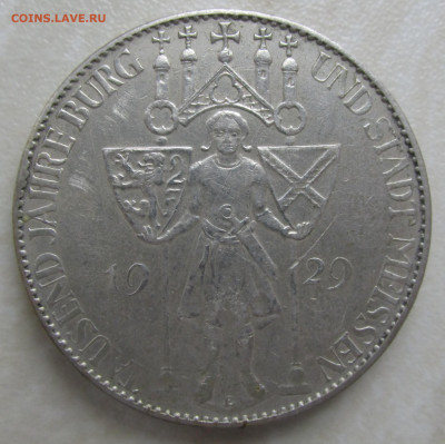 Германия Веймар 5 марок 1929 E 1000 лет основания Мейсена - 5 марок 1929.JPG