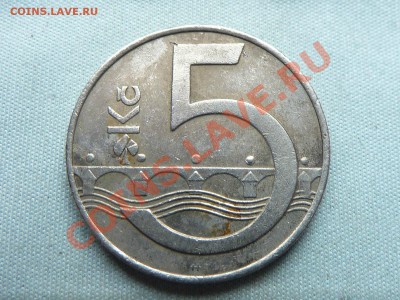 С РУБЛЯ ЧЕХИЯ 5 крон 1993 год до 21.11.11 в 22-00 - MEMO0053.JPG