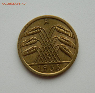 Германия 5 рейхспфеннигов 1936 г. "А"  до 04.04.22 - DSCN3992.JPG