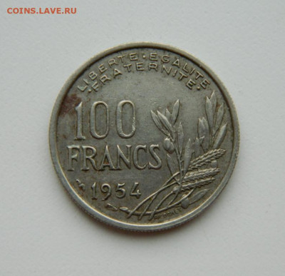 Франция 100 франков 1954 г. до 04.04.22 - DSCN3916.JPG