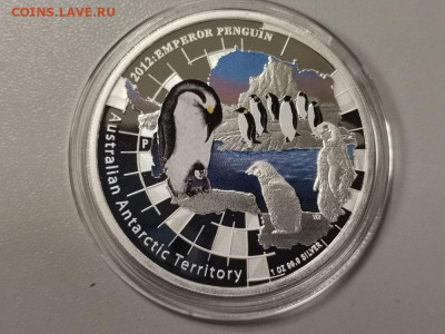 1дол 2012 Австралия Императорский пингвин, Ag999, до 05.04 - Я Пингвин-1