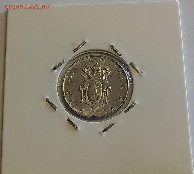 Ватикан 2 лиры 1953. UNC. Тираж - 400 000 шт. - 11