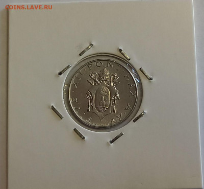 Ватикан 2 лиры 1953. UNC. Тираж - 400 000 шт. - 10