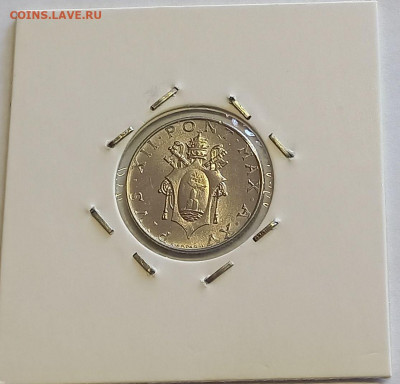 Ватикан 2 лиры 1953. UNC. Тираж - 400 000 шт. - 8