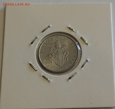 Ватикан 2 лиры 1964. UNC. Тираж - 60 000 шт. - 12