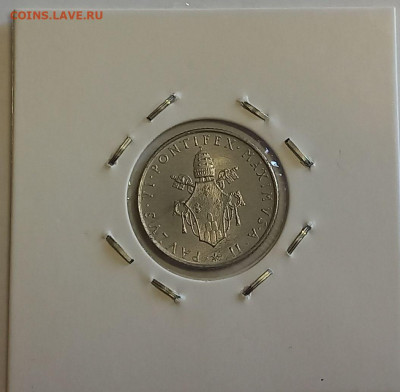 Ватикан 2 лиры 1964. UNC. Тираж - 60 000 шт. - 10