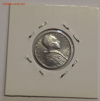 Ватикан 5 лир 1957. UNC. Тираж - 30 000 шт. - 7