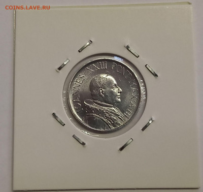 Ватикан 5 лир 1961. UNC. Тираж - 25 000 шт. - 8