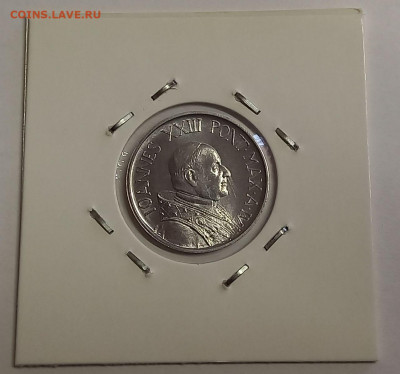 Ватикан 5 лир 1962. UNC. Тираж - 25 000 шт. - 11