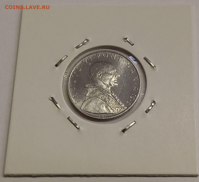 Ватикан 5 лир 1963. UNC. Тираж - 60 000 шт. - 12