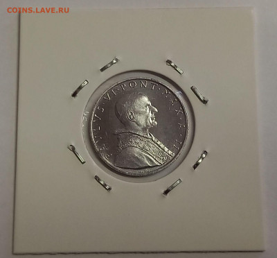 Ватикан 5 лир 1964. UNC. Тираж - 60 000 шт. - 8