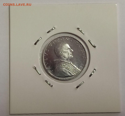 Ватикан 5 лир 1964. UNC. Тираж - 60 000 шт. - 7