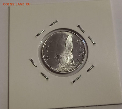 Ватикан 5 лир 1966. UNC. Тираж - 90 000 шт. - 12