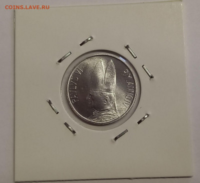 Ватикан 5 лир 1966. UNC. Тираж - 90 000 шт. - 7
