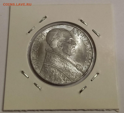 Ватикан 10 лир 1950. UNC! Тираж - 60 000 шт. - 14