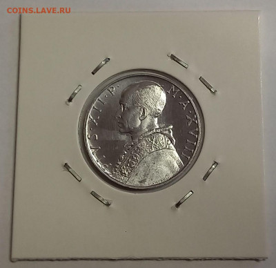 Ватикан 10 лир 1956. UNC. Тираж - 80 000 шт. - 11