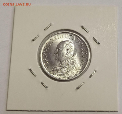 Ватикан 10 лир 1959. UNC. Тираж - 25 000 шт. - 8