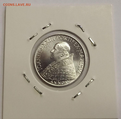 Ватикан 10 лир 1962. Консилиум. UNC Тираж - 50 000 шт. - 8