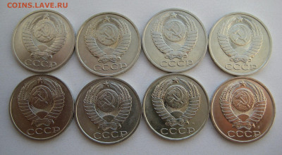 50 копеек 1964-1991 24 шт. без повторов до 03.04.22 22:00 - 50 коп 1985-1991_аверсы.JPG