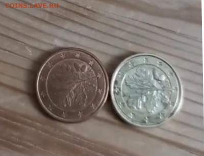1 евроцент Германии (жёлтый) - 798F43F6-520D-487C-9A5F-9B3786C3664A