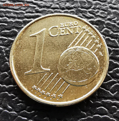 1 евроцент Германии (жёлтый) - BC5D9135-C987-4844-A77C-DAFFCDA6BA51