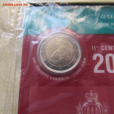 Сан-Марино 2 евро 2007 Джузеппе Гарибальди. До 5.04. в 22:00 - п