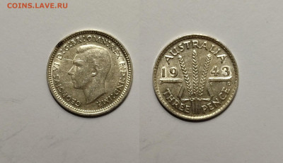 Австралия 3 пенса 1943 года, Георг VI №1 - 7.04 - IMG_20220327_180159