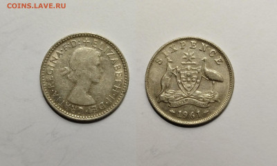 Австралия 6 пенсов 1961 г Елизавета II - 7.04 - IMG_20220327_181410