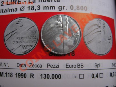Сан Марино 2 лиры 1990 Посох до 19.11 в 15.00 М - IMG_1358