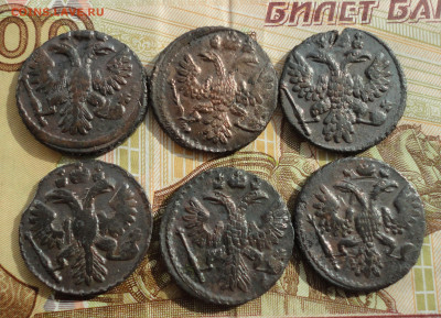 Кладовые полушки 1735 года. 6 монет. Лот №-3 До 6.04.22. - DSC09517.JPG