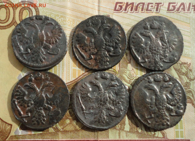 Кладовые полушки 1735 года. 6 монет. Лот №-5 До 6.04.22. - DSC09525.JPG