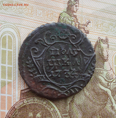 Кладовая полушка 1734 года. Лот №-1 До 6.04.22. - DSC09395.JPG