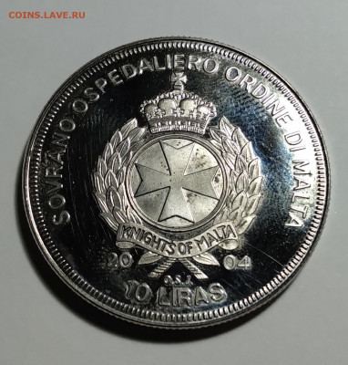 Мальт.орден 10 лир 2004г. Иоан Павел 2 до 7.04.22г. 22:00 - 20220403_203422
