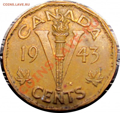 D84 Канада 5¢ 1943 Tombac George VI до 22.11 в 22°° - D84 5c 1943_1